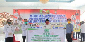 Bentuk Kepedulian Ditengah Corona, PT ISB Beri APD ke Pemkab Rohul