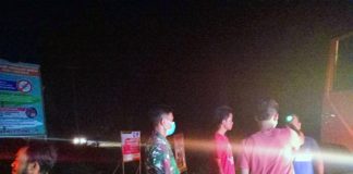 Cegah Penyebaran Corona, Koramil 10 Kunto DS dan Polsek Bonai Siaga di Posko Covid-19