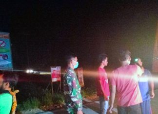 Cegah Penyebaran Corona, Koramil 10 Kunto DS dan Polsek Bonai Siaga di Posko Covid-19