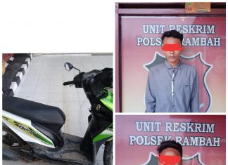 2 Orang Terduga Curanmor Diamuk Masa