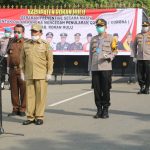 Bupati Rohul H Sukiman meminpin apel dalam kegiatan Gerakan Preventive secara masiv dan serentak dalam rangka mencegah penularan Covid-19 di Kabupaten Rohul. Sejumlah ruas jalan protokol dan fasiltias umum disemprot disinfektan oleh Pemkab bersama Polri TNI di wilayah kabupaten Rohul