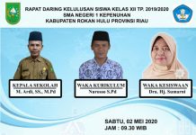 SMAN 1 Kepenuhan Luluskan 138 Siswa Tahun Pelajaran 2019/2020