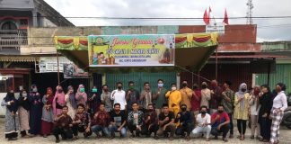 Karang Taruna Kota Lama Gelar BAGI 100 Masker dan 100 Takjil