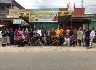 Karang Taruna Kota Lama Gelar BAGI 100 Masker dan 100 Takjil