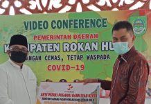 Empati Terhadap Pandemi Covid-19, BRK Pasir Pengaraian Salurkan Bantuan Sembako