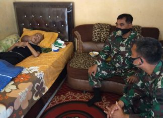 Irwan Rangkuti, Warga Rohul Penderita Kanker Mendapat Perhatian Babinsa TNI