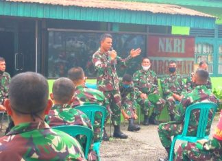 Ikuti Jam Komandan, Dandim 0313/KPR: Cintailah Anak Dan Istri !