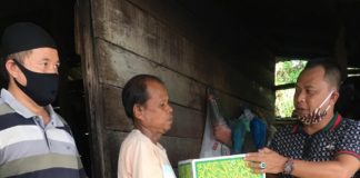 PEDULI KAMPUNG, Organisasi Rohul Bicara BERBAGI PAKET SEMBAKO di Tengah Covid-19