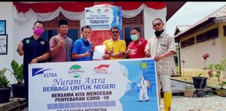 “ASTRA NURANI”, PT EDI Salurkan Tempat Cuci Tangan Dalam Cegah Covid-19 di Rohul