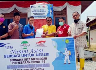 “ASTRA NURANI”, PT EDI Salurkan Tempat Cuci Tangan Dalam Cegah Covid-19 di Rohul