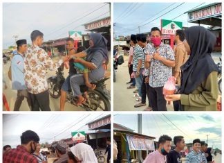 BMRB Tambusai Utara dan BKPRMI Mahato Berbagi Takjil di Hari 27 Ramadhan