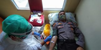 Peduli Sesama dan Peringati Hari Bhayangkara ke 74, Polres Rohul Donor Darah