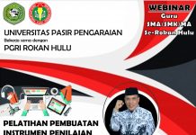 Tingkatkan Sistem Pembelajaran di New Normal, Guru SMA Se-Provinsi Riau Ikuti Webinar Oleh UPP dan PGRI Rohul