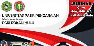 Tingkatkan Sistem Pembelajaran di New Normal, Guru SMA Se-Provinsi Riau Ikuti Webinar Oleh UPP dan PGRI Rohul