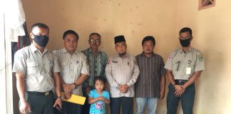 Peduli Bocah Penganiayan, BPBD Rohul Salurkan Bantuan