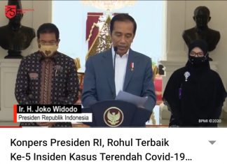 MEMBANGGAKAN, Kabupaten Rokan Hulu Masuk Top 5 Kasus Terendah Covid-19 Se-Indonesia