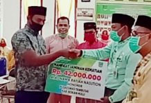 Jumat Berkah, BP Jamsostek Salurkan JKM Ke Ahli Waris Honorer Puskesmas Tambusai