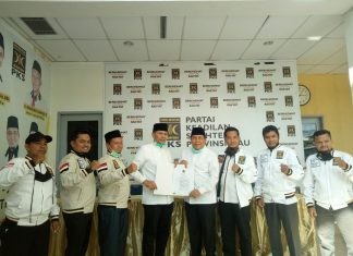 DPW PKS Riau : Deklarasi Pasangan Bakal Cabup/Cawabup H. Sukiman – H Indra Gunawan