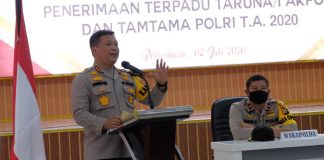 Jamin Seleksi BETAH, Kapolda Riau Pimpin Giat Pajta Integritas