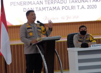 Jamin Seleksi BETAH, Kapolda Riau Pimpin Giat Pajta Integritas