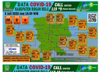 Kadiskominfo Rohul Umumkan Pasien Positif Covid-19 di Rohul Warga Ujung Batu