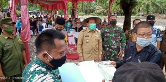 Wujudkan Masyarakat Tangguh di Tengah Covid-19, Kapolres dan Bupati Rohul Launching “JAGO KAMPONG”