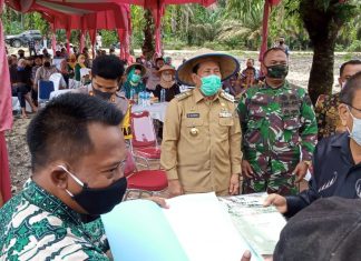 Wujudkan Masyarakat Tangguh di Tengah Covid-19, Kapolres dan Bupati Rohul Launching “JAGO KAMPONG”