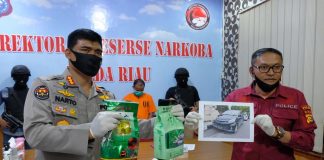Polda Riau Gagalkan Peredaran 15,8 Kg Sabu yang Bakal Dipasok ke Pekanbaru