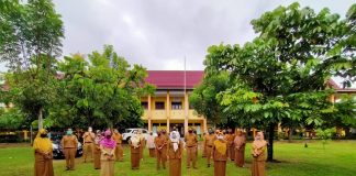 Hari Pertama Masuk Sekolah, SMP N 1 Rambah Masih Belajar Melalui Daring