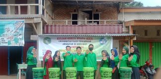 KREATIFITAS Mahasiswa KKN UPP, Buat Tempat Cuci Tangan Dari Barang Bekas