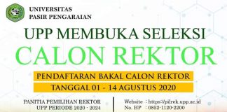 Universitas Pasir Pengaraian Buka Seleksi Calon Rektor UPP Periode 2020-2024