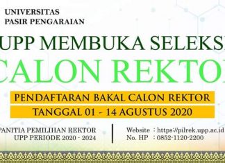 Universitas Pasir Pengaraian Buka Seleksi Calon Rektor UPP Periode 2020-2024