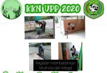 Putus Mata Rantai Penyebaran Covid-19, Mahasiswa KKN Kepenuhan Raya “Sterilkan” Tempat Ibadah