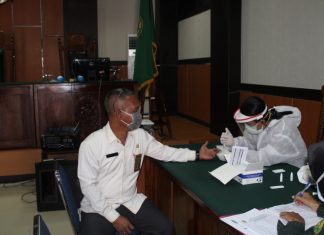 PN Rokan Hulu Rapid Test 37 Pegawai