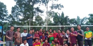 Pemuda Desa Suka Maju Gelar Turnamen Volly