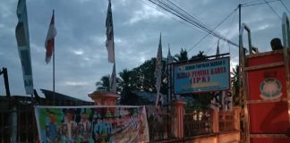 Habis Dilalap Si Jago Merah, Kantor DPD IPK Rohul Dipasang Garis Polisi