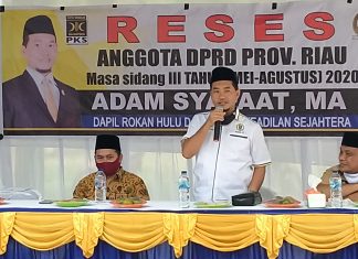 Adam Syafaat : Pilihan PKS Untuk H Sukiman dan Indra Gunawan Karena Hati