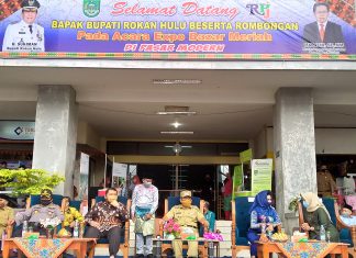 Bupati Rokan Hulu Buka Secara Resmi Expo Bazar Meriah
