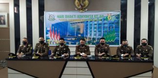 Ditengah Pandemi Covid-19, Kejari Rokan Hulu Peringati Hari Bhakti Adhyaksa Ke 60
