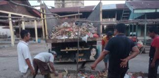 Peran aktif Pemuda, Bhabinsa Terhadap Kebersihan Lingkungan Pasar Kota Tengah