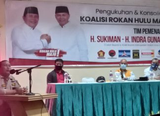 H Sukiman Mengukuhkan Tim Koalisi Rokan Hulu Maju