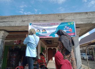 Tim Pengabdian UNRI Lakukan Pencegahan Covid-19 di Desa Bangun Purba