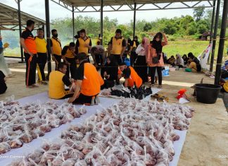 Hari Kedua Idul Adha, Polres Rohul Sembelih 7 Hewan Kurban di Komplek Mapolres
