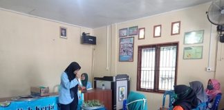 Pengabdian, Tim Kukerta Unri Desa Beringin Makmur Beri Pelatihan Budikdamber