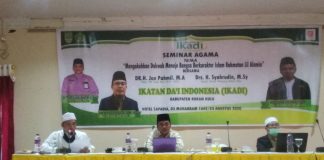 Menjadi Pembicara Seminar Ikadi, kepala Kemenag Rohul : Dai Ikadi Harus Berdakwah Dengan Keteladanan