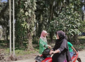 KKN UPP Desa Marga Mulya Bagikan Ratusan Masker GRATIS
