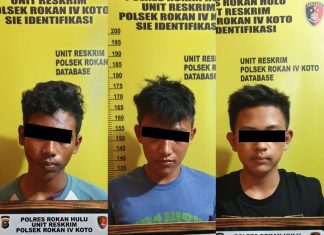 Tiga Remaja Tanggung Curi Laptop, Uang dan Handphone, Berakhir Bermalam di Balik Jeruji Besi