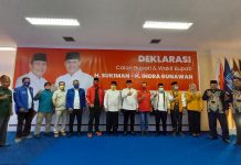 Ratusan Tim Pemenangan SKAWAN Hadiri Deklarasi H Sukiman dan Indra Gunawan