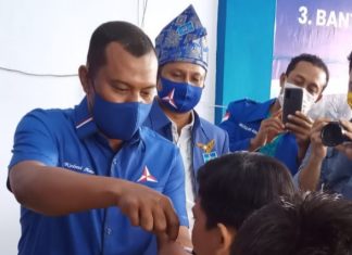HUT ke 19, DPC Partai Demokrat Rohul Berbagi “Kebahagiaan”