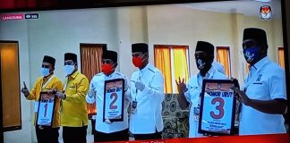 Calon Bupati Rohul Mencabut Nomor Urut, Berikut Nomor Keberuntungan Masing – Masing Calon